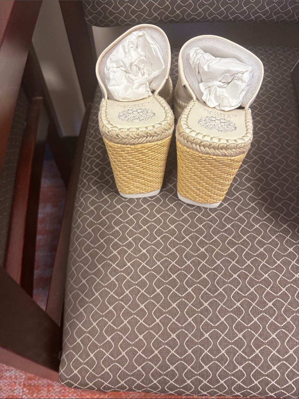 Vince Camuto Creamy White Espadrille Wedge - Picture 4 of 5